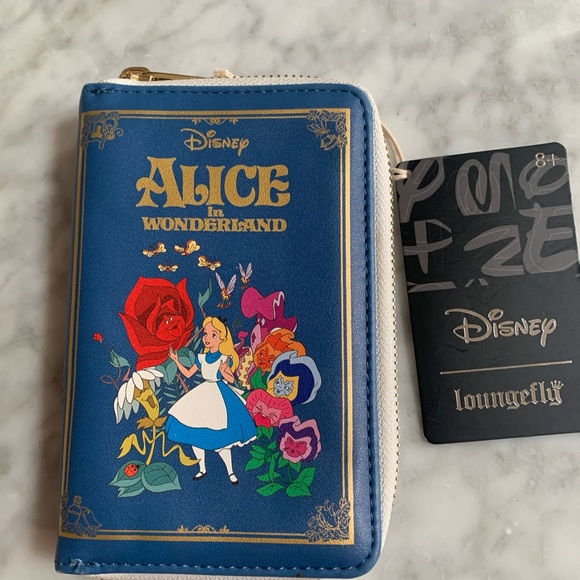 Loungefly Disney Blue Wallet with Gold Accents - Picture 1 of 7